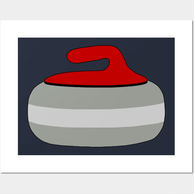 Red Curling Rock Wall Art by SaintEuphoria